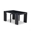 Pemberly Row 13-Piece Black Wood Dining Set with Transformer Table