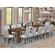 Pemberly Row 13-Piece Walnut Wood Extendable Dining Set