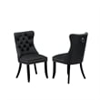 Pemberly Row 6-Piece Extendable Dining Set in Wire Brushed Black Finish