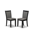 Pemberly Row 13-Piece Dining Room Set Wood in Black Finish