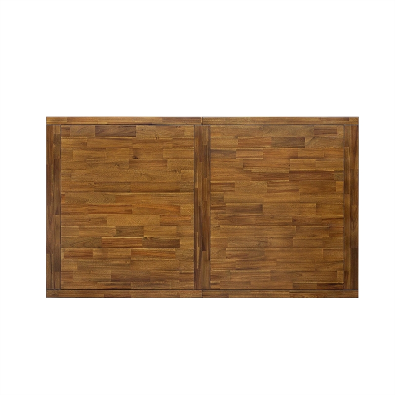 Pemberly Row 9-Piece Extendable Kitchen Table Set in Walnut