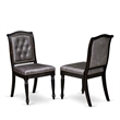 Pemberly Row 5-Piece Dining Set with Removable Leaf in Black Finish