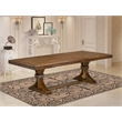 Pemberly Row Mid-Century Kitchen Table in Antique Walnut Finish