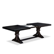 Pemberly Row 5-Piece Kitchen Dining Set with Sand Blasting Black Table