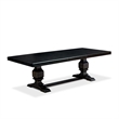 Pemberly Row 5-Piece Kitchen Dining Set Acacia Wood Black Finish