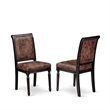 Pemberly Row 5-Piece Kitchen Dining Set Acacia Wood Black Finish