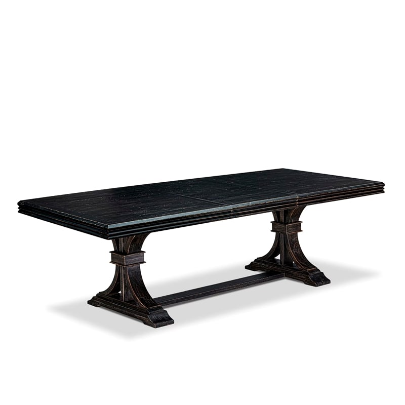 Pemberly Row 5-Piece Dining Set with Sand Blasting Black Finish