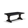 Pemberly Row 5-Piece Dining Set with Sand Blasting Black Finish