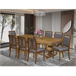 Pemberly Row 9-Piece Dining Table Set with Acacia Wood in Walnut