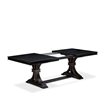 Pemberly Row 5-Pc Mid-Century Dining Table Set in Black Finish