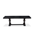 Pemberly Row 5-Pc Mid-Century Dining Table Set in Black Finish