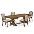 Pemberly Row 5-Piece Extendable Kitchen Table Set in Walnut