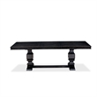 Pemberly Row 5-Piece Mid-Century Kitchen Table Set with Black Finish