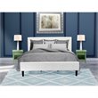 Pemberly Row 3-Piece Wood King Bedroom Set in White and Clover Green