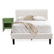 Pemberly Row 2-Piece Full Bedroom Set in White Clover Green Finish