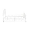 Pemberly Row Traditional Metal Full Bed Frame with White Finish