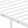 Pemberly Row Traditional Metal Full Bed Frame with White Finish