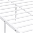 Pemberly Row Metal Queen Platform Bed Frame with White Finish