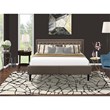 Pemberly Row 2-Piece King Bedroom Set in Engineered Wood and Mahogany