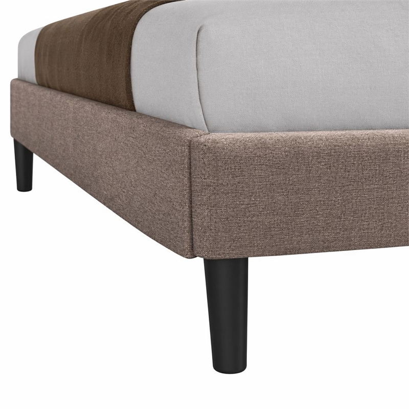Pemberly Row 3-Piece Full Bedroom Set in Wood and Khaki Finish