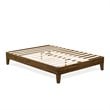 Pemberly Row Full Bed Frame in Engineered Wood with Walnut Finish