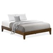 Pemberly Row Queen Bed Frame in Engineered Wood with Walnut Finish