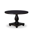 Pemberly Row 5-Piece Round Kitchen Set in Sand Blasted Black Finish
