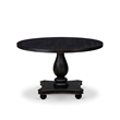 Pemberly Row 5-Piece Round Kitchen Set in Sand Blasted Black Finish