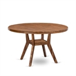 Pemberly Row 5-Piece Kitchen Dining Set with Walnut Finish Table