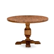 Pemberly Row 7-Piece Dining Set in Antique Walnut with Linen Upholstery