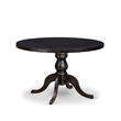 Pemberly Row 5 Piece Round Dining Room Set in Black Finish