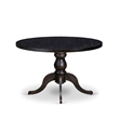 Pemberly Row 5 Piece Round Dining Room Set in Black Finish