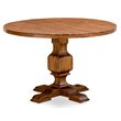 Pemberly Row Round Dining Table in Sandblasting Antique Walnut Finish