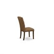 Pemberly Row 5-Piece Distressed Jacobean Dining Set with Brown Upholstery
