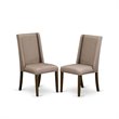 Pemberly Row 7-Piece Dining Set in Wood/Distressed Jacobean Finish