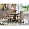 Pemberly Row 5-Piece Wood Dining Set in Distressed Jacobean Finish