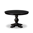 Pemberly Row 5-Piece Dining Table Set Wood Black Finish