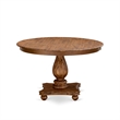 Pemberly Row 7-Piece Dining Set in Rubber Wood with Walnut Finish