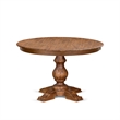 Pemberly Row 7-Piece Dining Table Set with Walnut Finish and Faux Leather