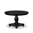 Pemberly Row 5-Piece Dining Set with Round Table in Black Finish