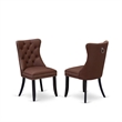 Pemberly Row 5-Piece Dining Set with Round Table in Black Finish