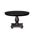 Pemberly Row 5-Piece Dining Set with Round Table in Black Finish