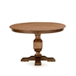 Pemberly Row 5-Piece Walnut Dining Table Set with Faux Leather Chairs
