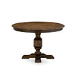 Pemberly Row 7-Piece Dining Set with Wood in Jacobean Finish