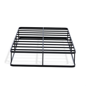 Pemberly Row Twin Metal Bed Frame in Black Finish