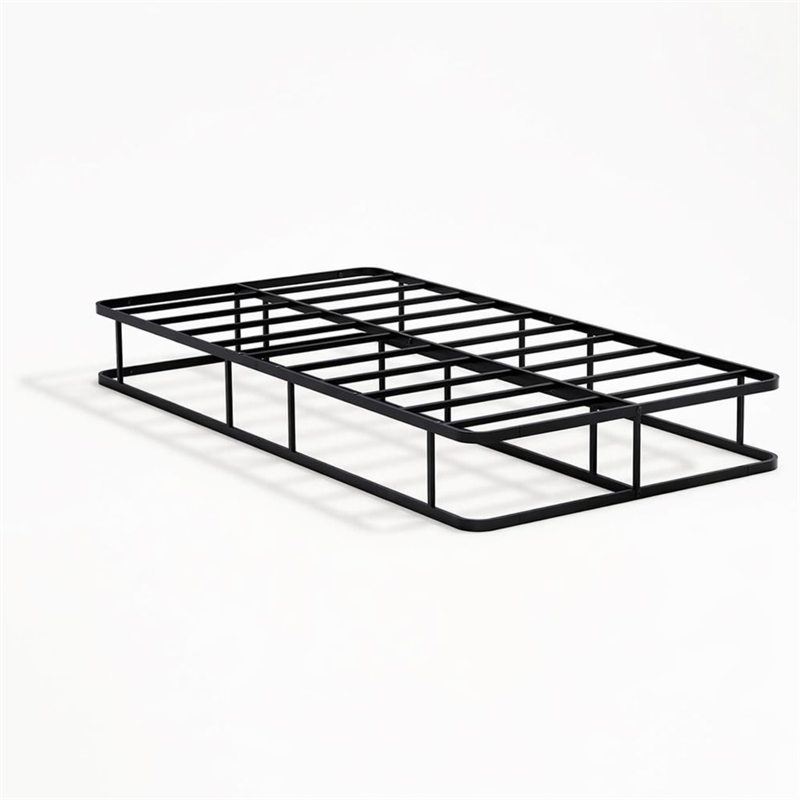 Pemberly Row Twin Metal Bed Frame in Black Finish