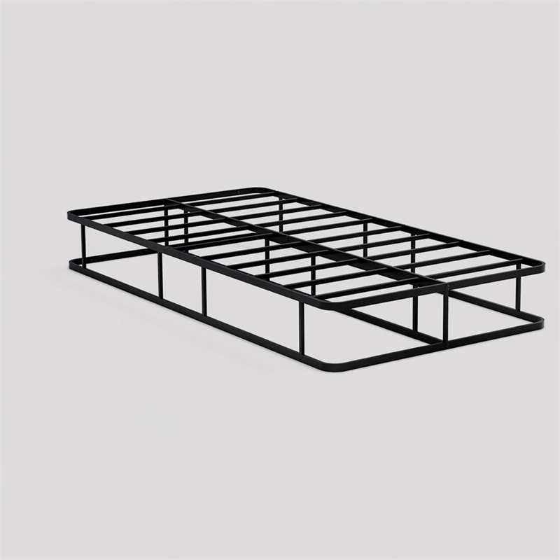 Pemberly Row Twin Metal Bed Frame in Black Finish