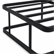 Pemberly Row Twin Metal Bed Frame in Black Finish