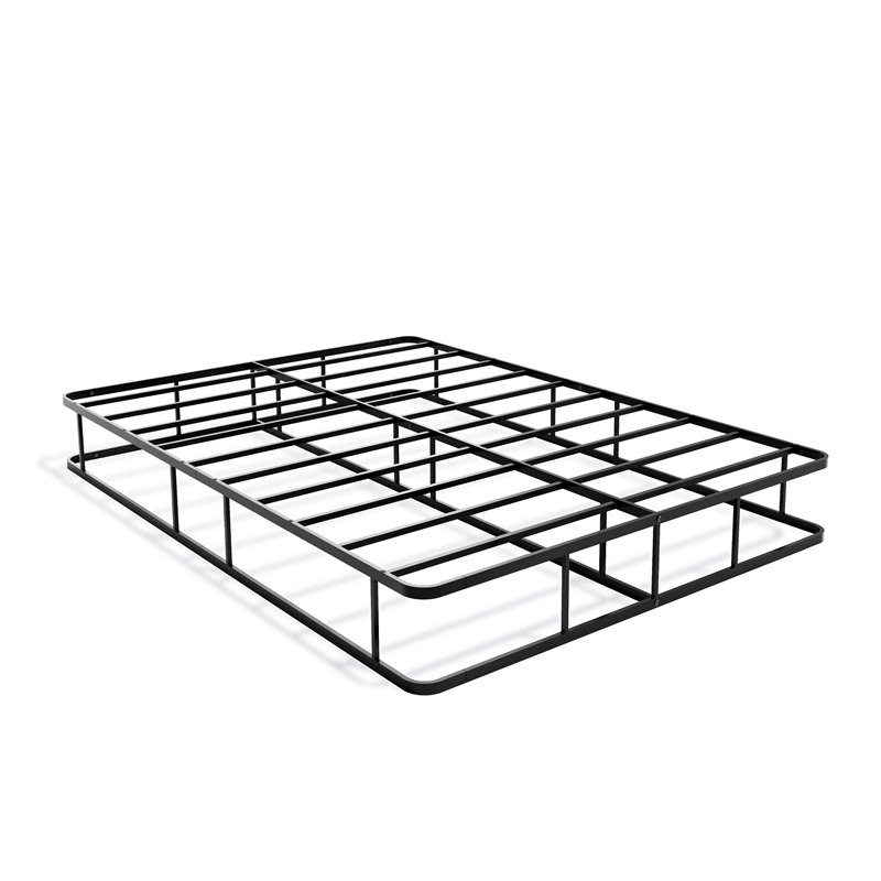 Pemberly Row Full Metal Bed Frame in Black Powder Coat Finish