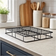 Pemberly Row Full Metal Bed Frame in Black Powder Coat Finish